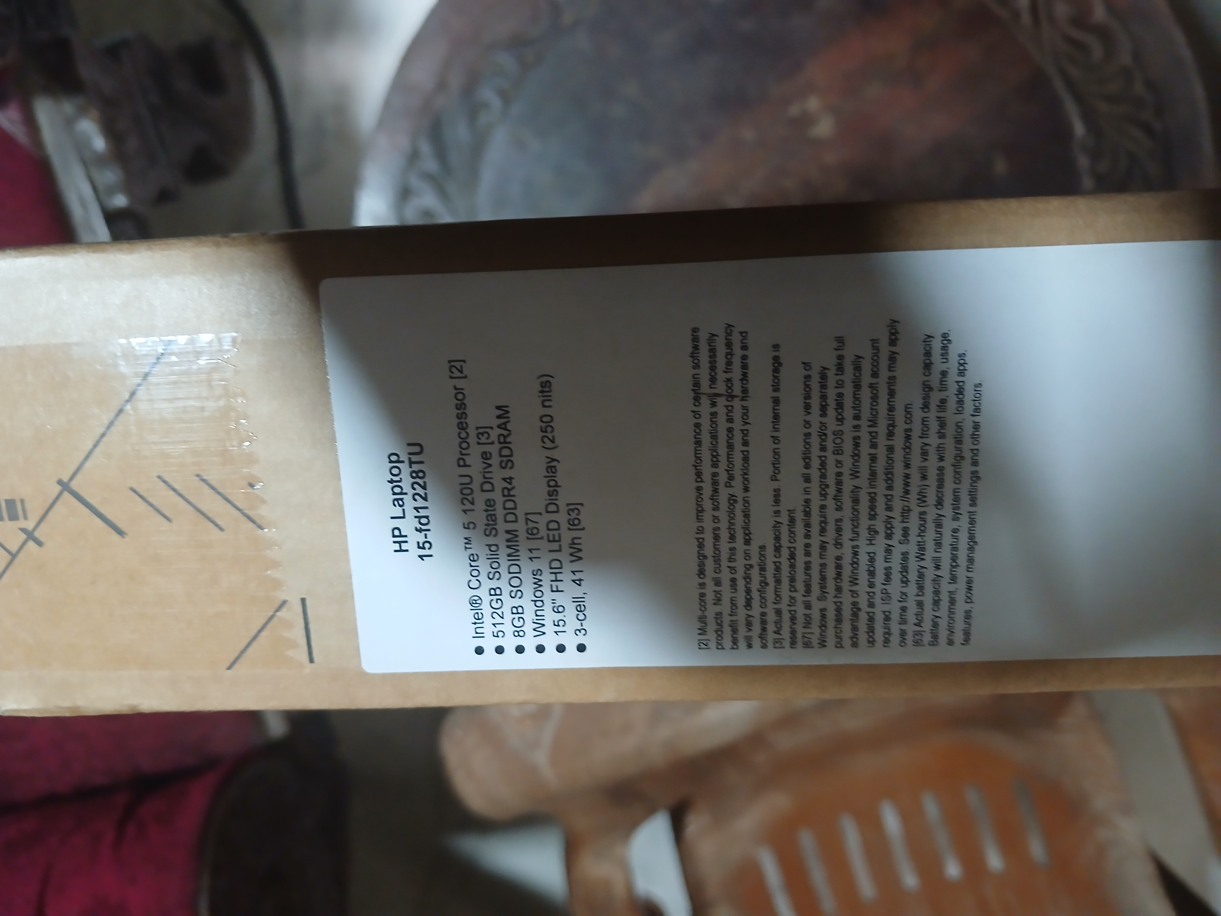 HP Laptop 15-fd1228TU - 3 Year Abans Warranty - Sealed Pack