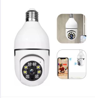 SecureView Pro 360-Degree Rotating Wireless Bulb Camera with Motion Detection and App Control