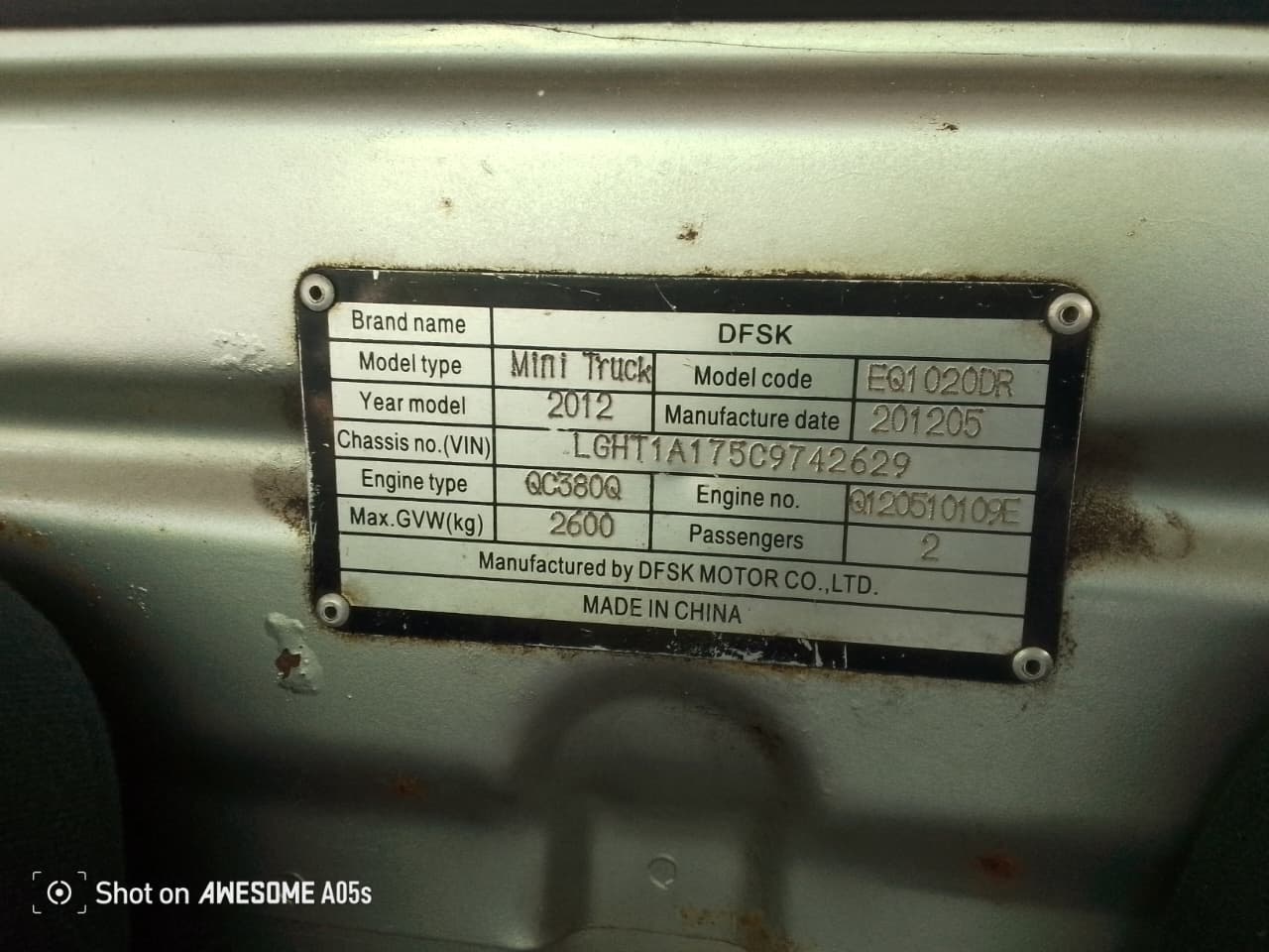DFSK Crew Cab 2012 - Used Truck sale in Sri Lanka - patpat.lk