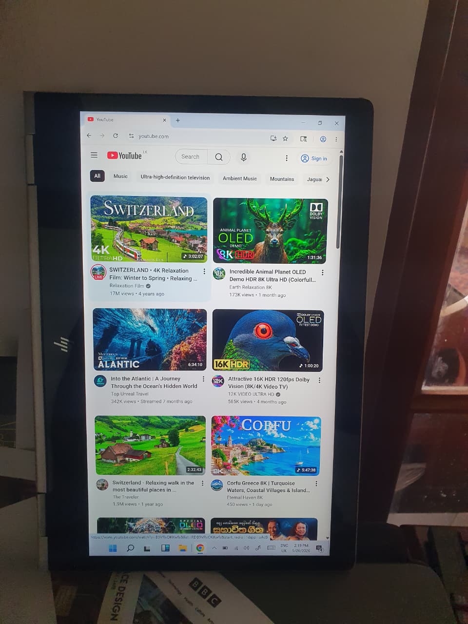 HP Touchscreen laptop