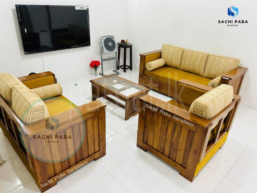 Teak 3,2,1 Sofa