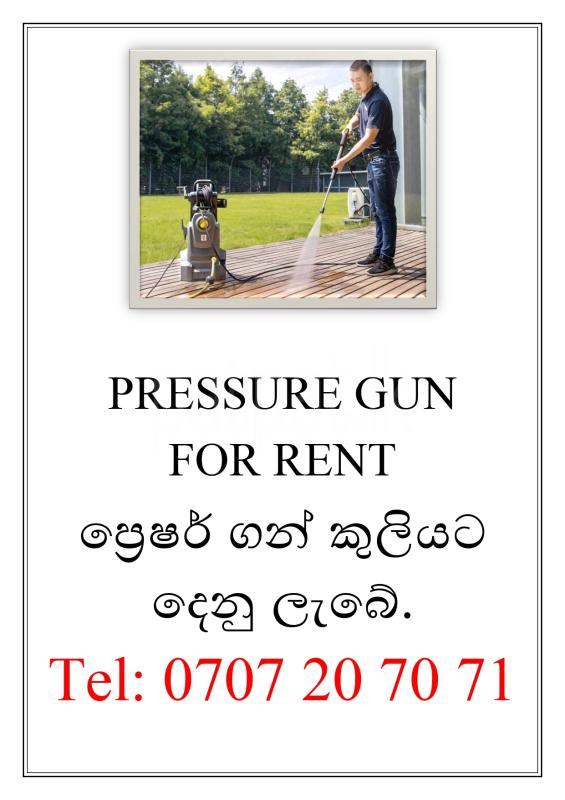 Pressure gun for rent ads-image-1