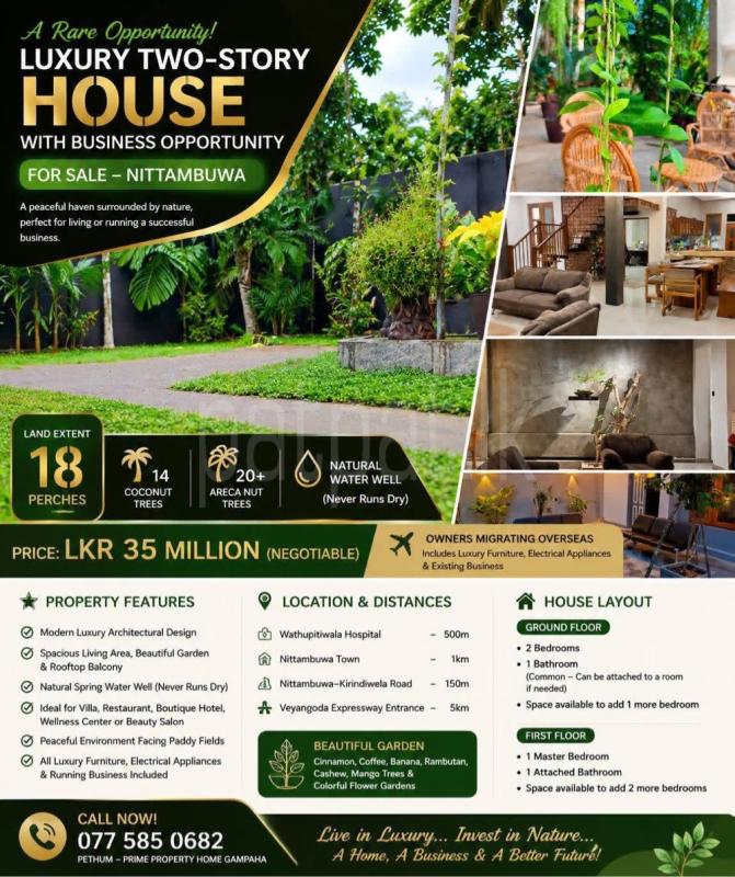 House for Sale in Nittambuwa