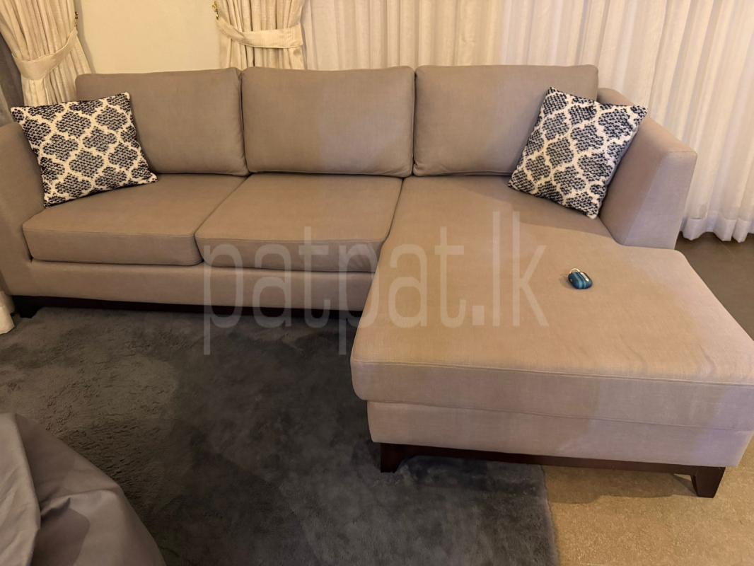 L Shaped 5 seater sofa(customised from Finez Furniture & Interior (Pvt) Ltd) ads-image-1