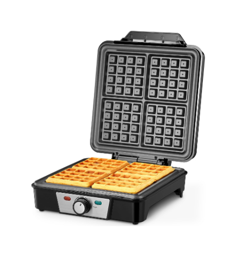 GEEPAS GWM5417 4 Slice Non-Stick Electric Belgian Waffle Maker