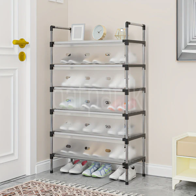 6 Layer Dustproof Shoe Rack