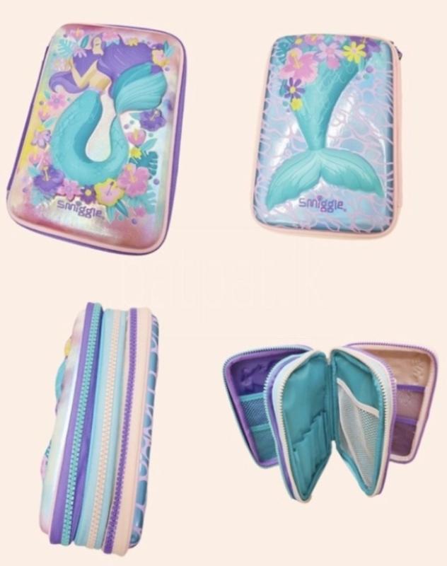 Smiggle triple hardtop pencil case