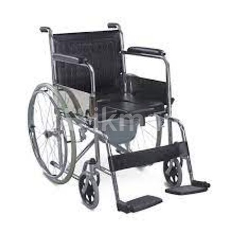Commode Wheel Chair Foldable