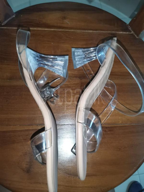 Glass heel with transparent straps ads-image-1