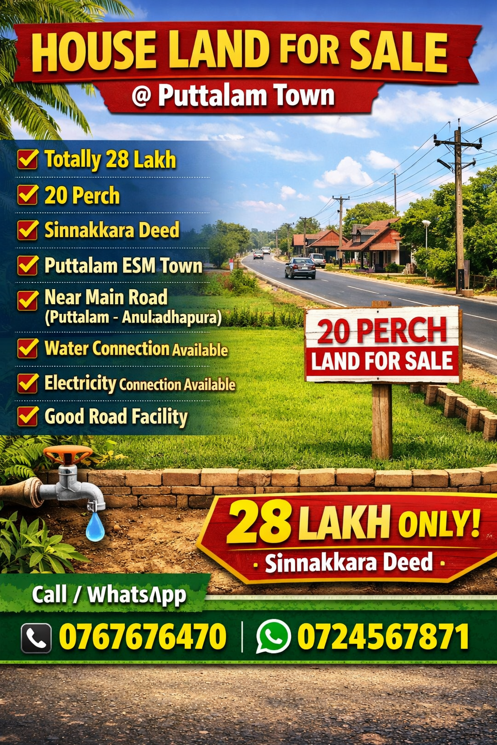 Residential Land for Sale in Puttalam ads-image-1