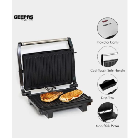 GEEPAS GGM5394 Nonstick Griller Maker