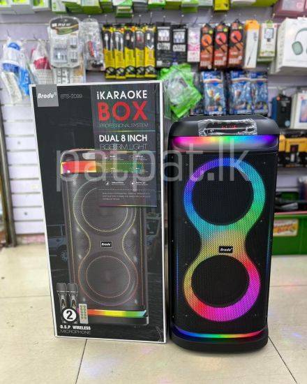 Brodu Bts - 2099 High Power Outdoor Karaoke Speakers With Dual Mic